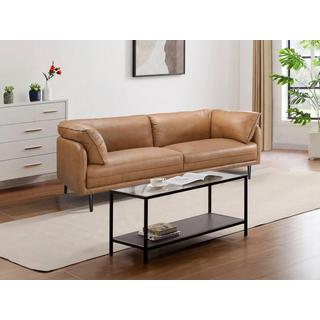 Vente-unique Sofa 3-Sitzer - Leder - Camelfarben - TACONA  