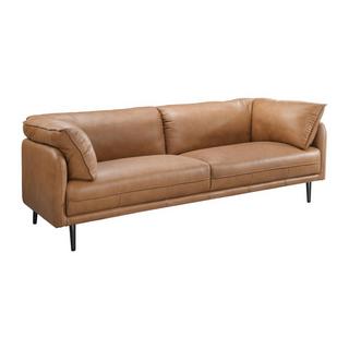 Vente-unique Sofa 3-Sitzer - Leder - Camelfarben - TACONA  