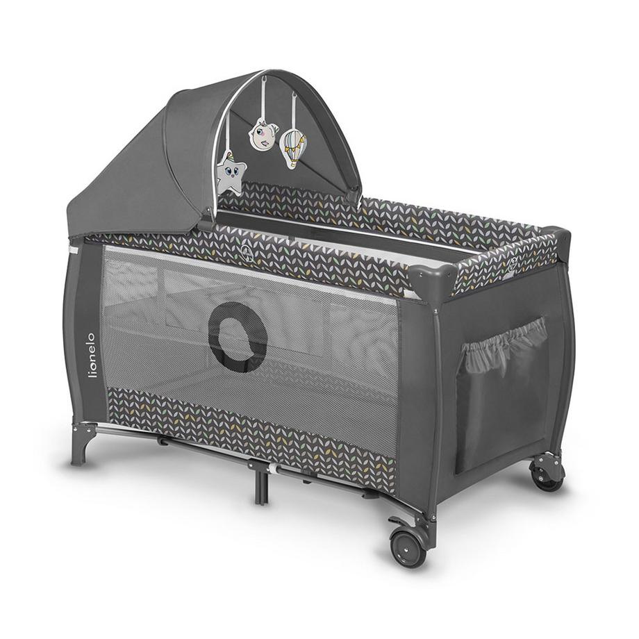 Lionelo  Reisebettchen Sven Plus Grey Scandi 2in1 