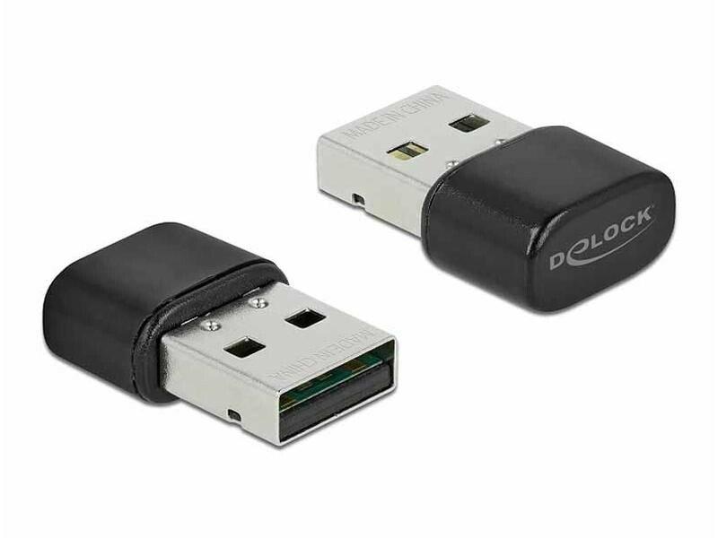 DeLock  Bluetooth 4.2 und Dualband WLAN ac/a/b/g/n 433 Mbps USB Adapter 