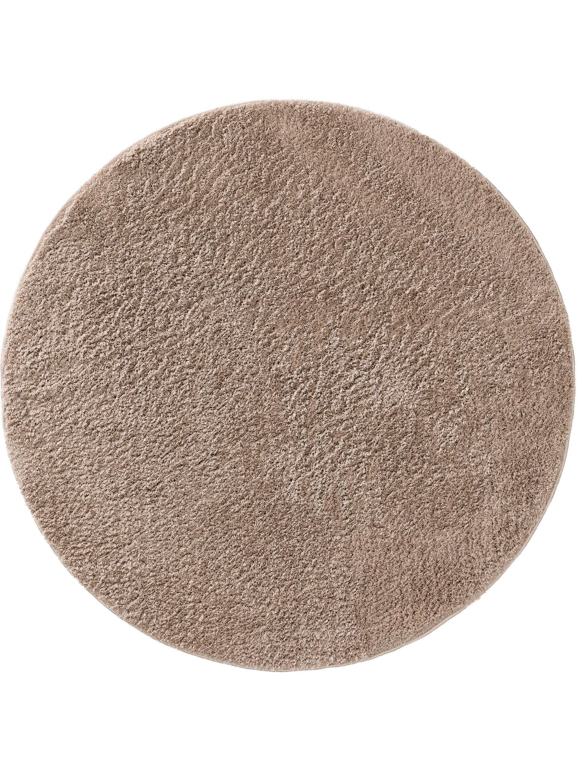 Image of Hochflorteppich rund Soda Beige Hochflorteppich rund Soda Beige