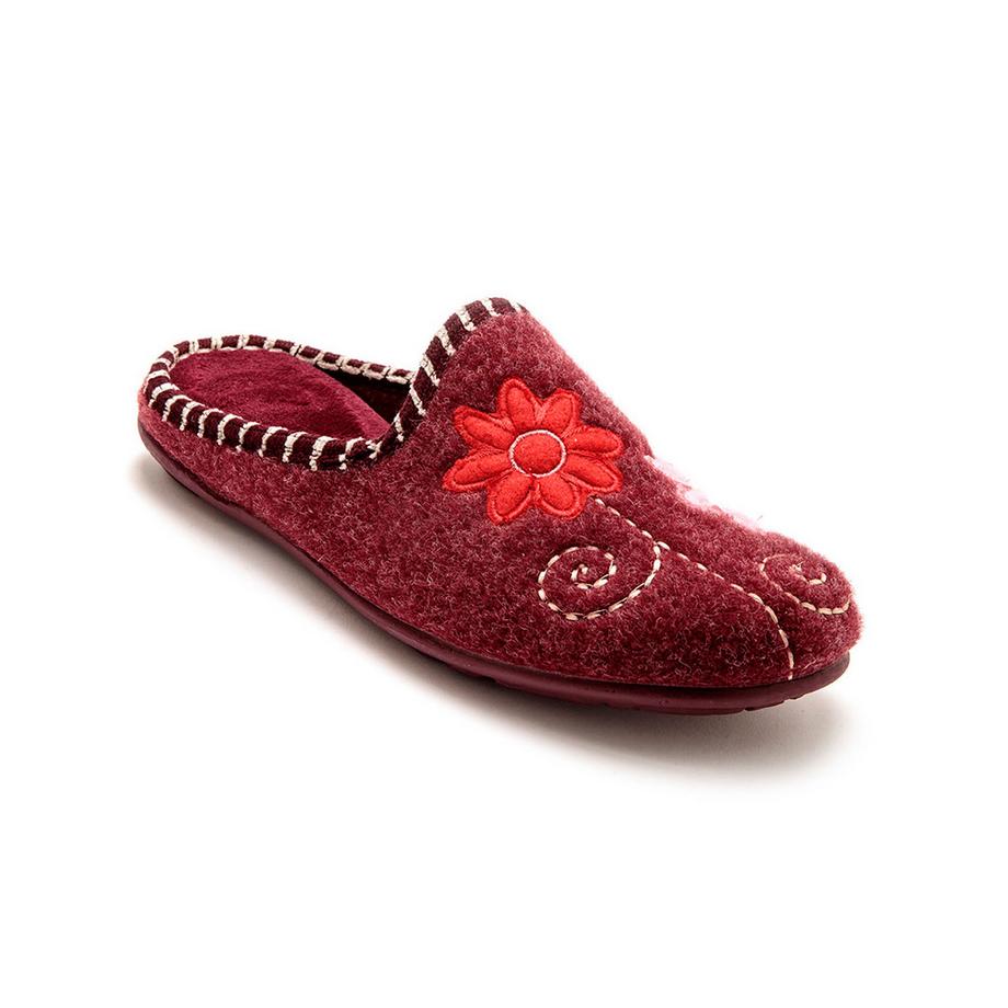 Pédiconfort Bestickte Samt Mules  