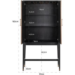 mutoni Mobile bar Bloomville nero  