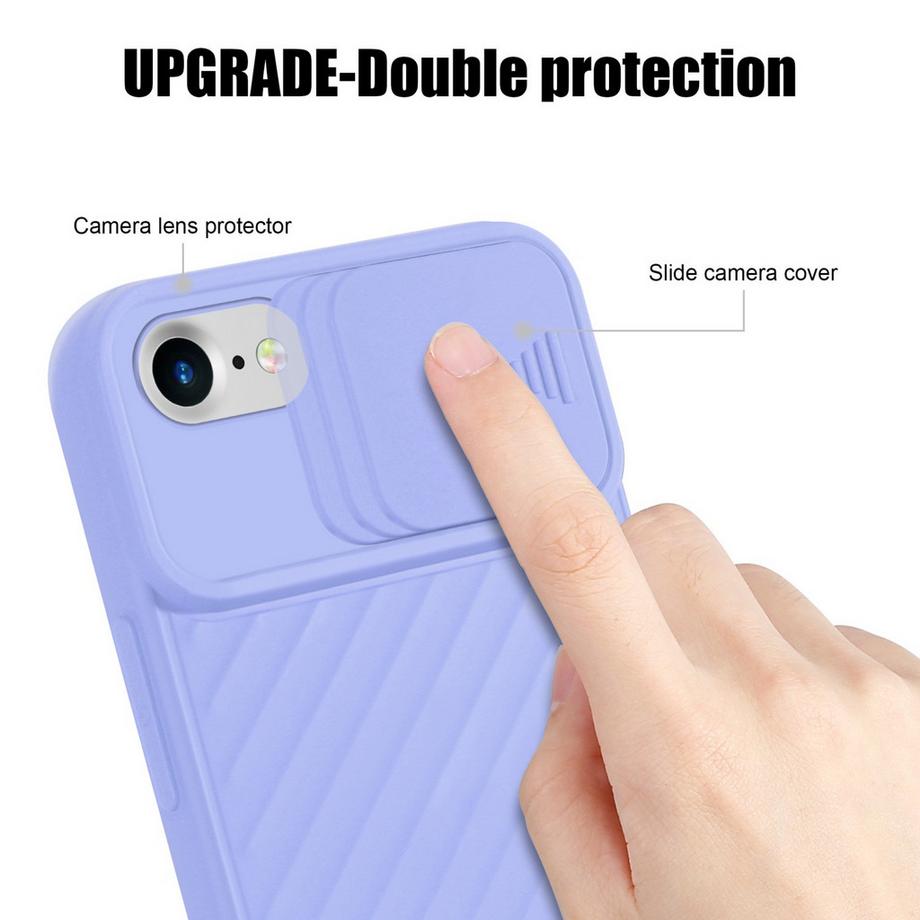 Cadorabo  Housse compatible avec Apple iPhone 7 / 7S / 8 / SE 2020 - Coque de protection en silicone TPU flexible et avec protection pour appareil photo 