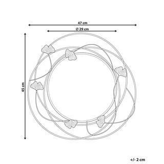 Beliani Wandspiegel aus Eisen Glamourös ANGLET  