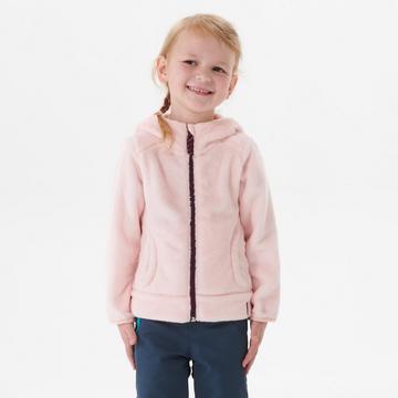 Fleecejacke Bergwandern MH500 warm Kleinkinder rosa