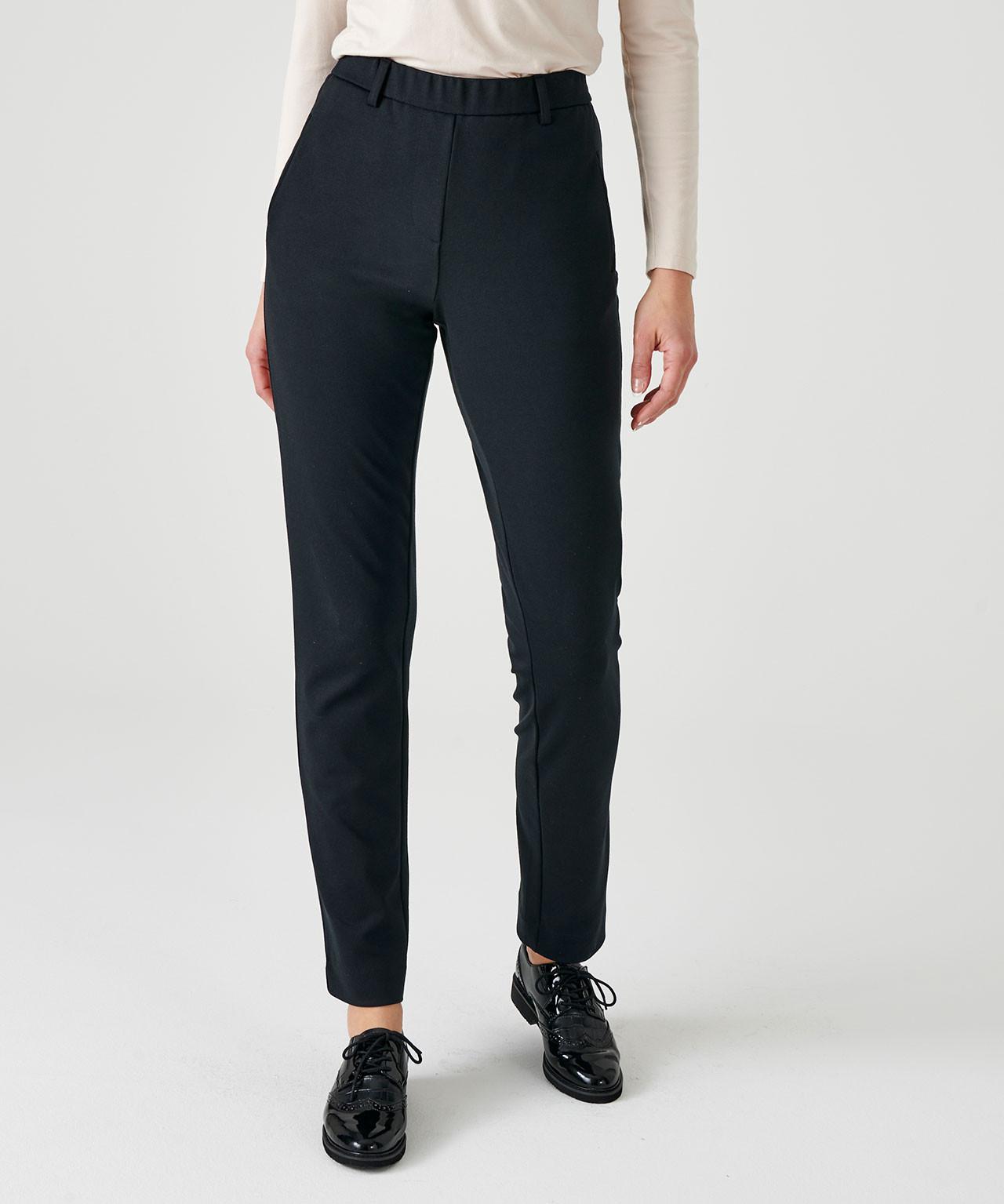 Image of Hose Aus Milano-stretch. Damen Schwarz 42