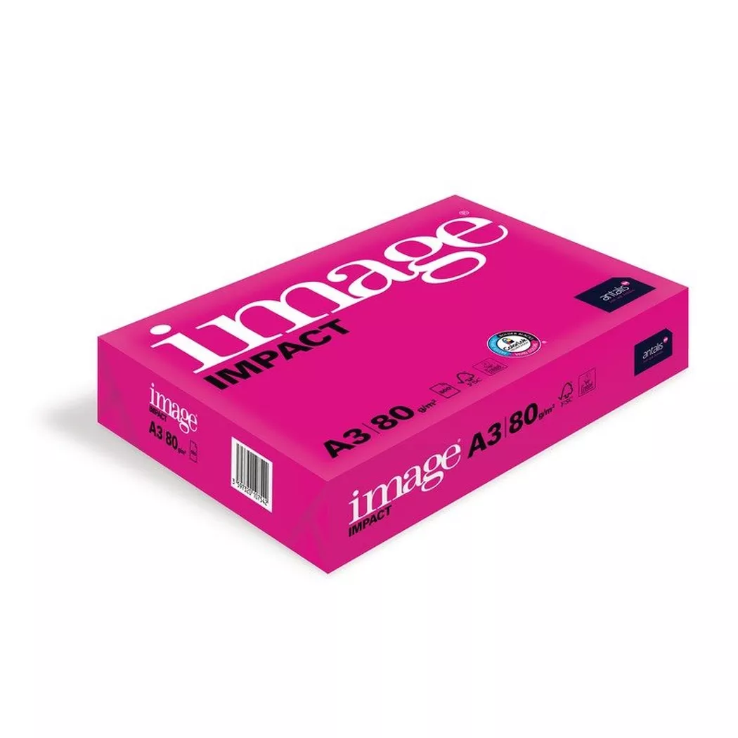 Antalis – Kopierpapier Image A3 80g, 500 Blatt, Weiss, 1 Stück