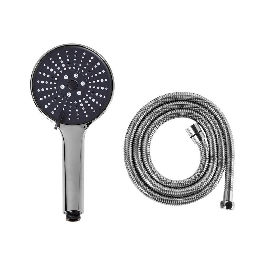 Beliani Kit de pommeau de douche avec tuyau flexible en ABS (matière synthétique durable) Traditionnel MAPIRI  