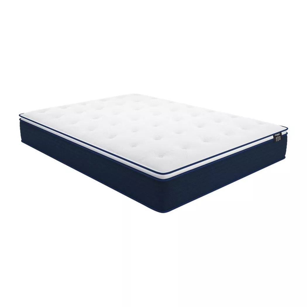 Ysmée - Matelas ressorts ensachés surmatelas intégré ALTIER de DREAMEA, 160X200CM, Blanc