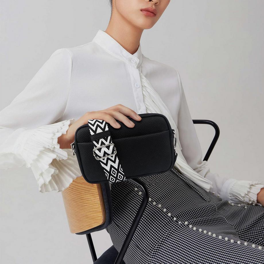 Only-bags.store Mini Sac Bandoulière Carré avec Large Bandoulière  