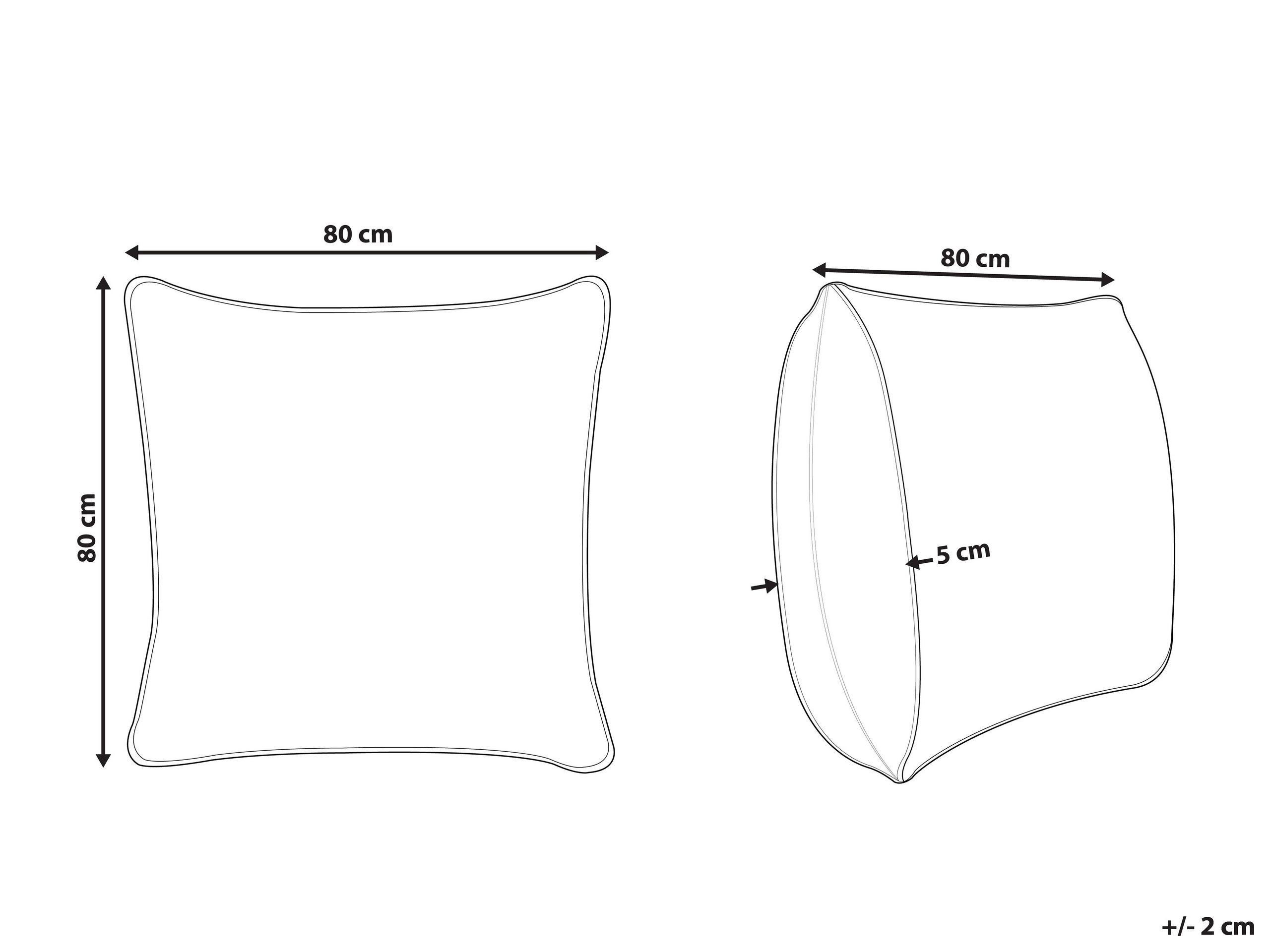Beliani ERRIGAL Cuscino Microfibra  
