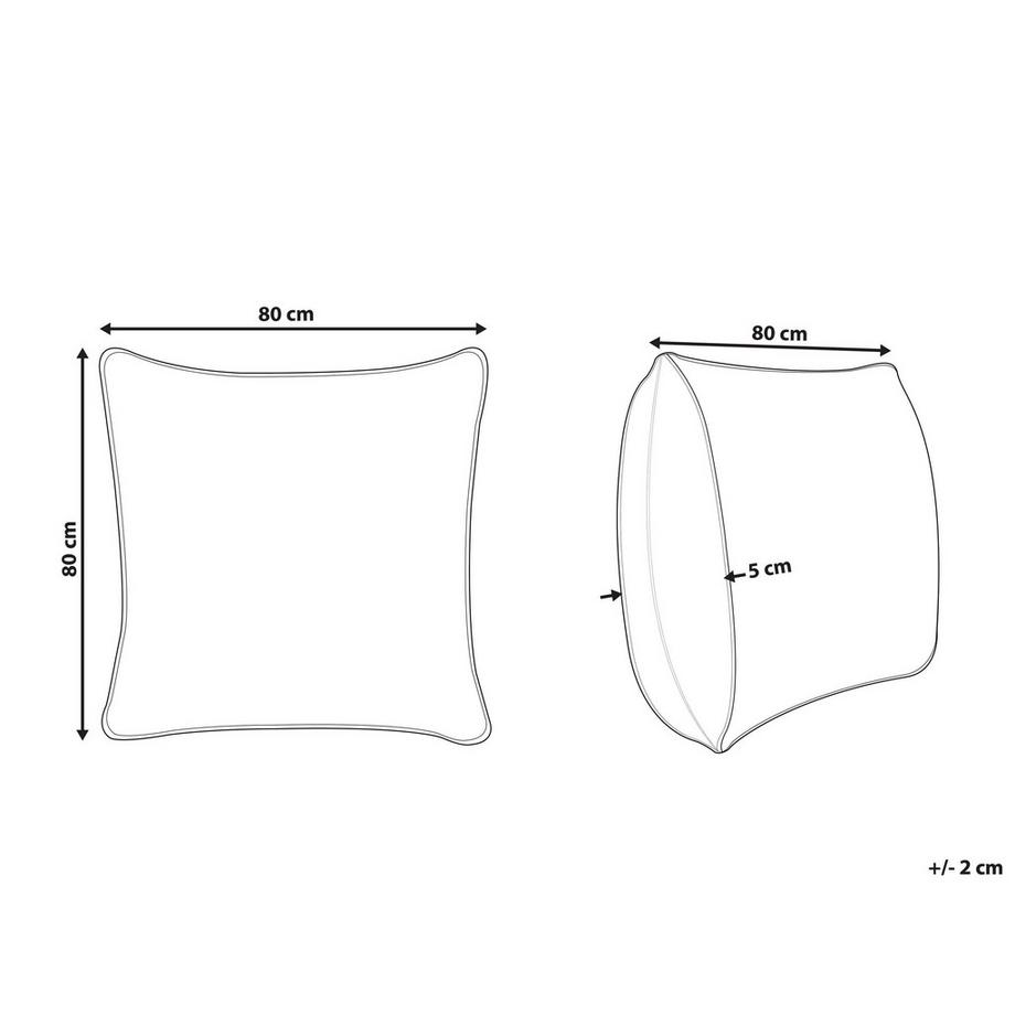Beliani ERRIGAL Cuscino Microfibra  