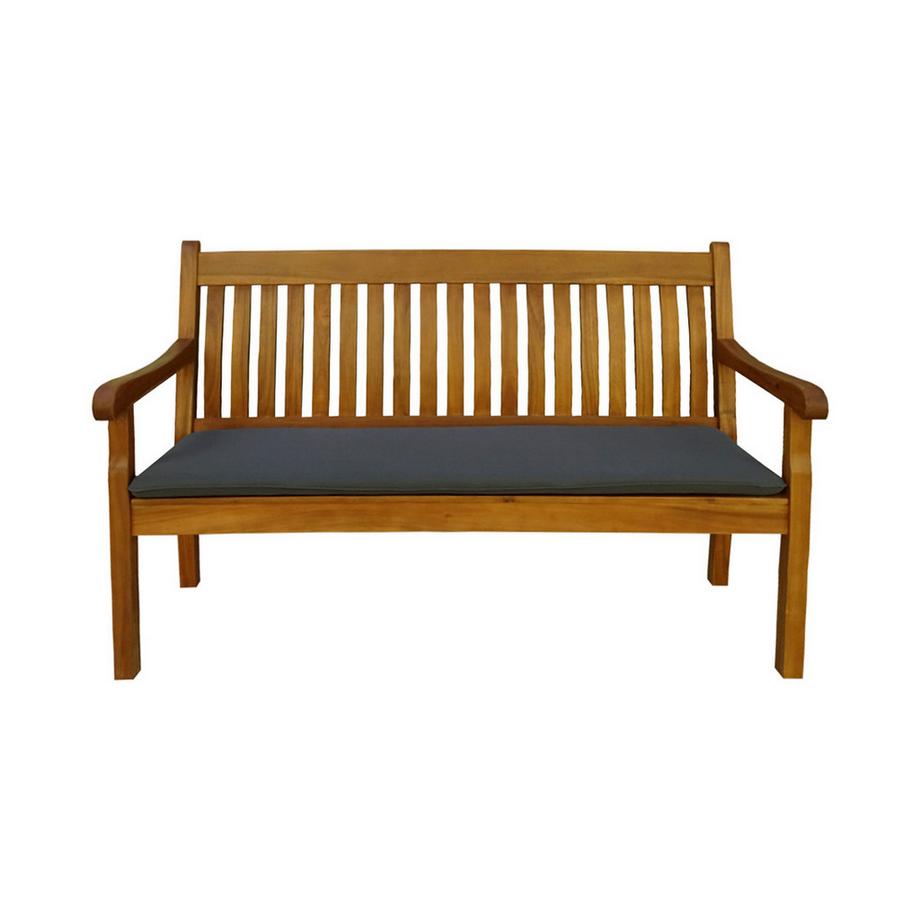 Contini 3er Sitzbank mit Kissen anthrazit Eucalyptus  