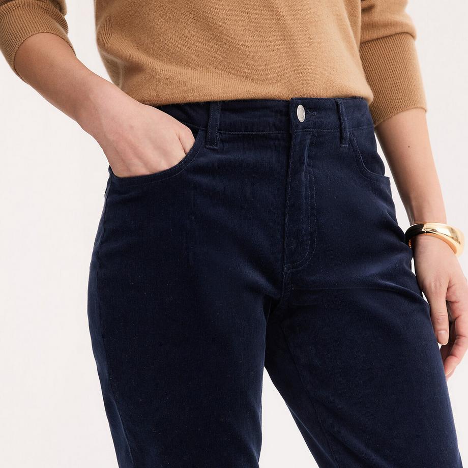 La Redoute Collections Pantalon velours stretch  