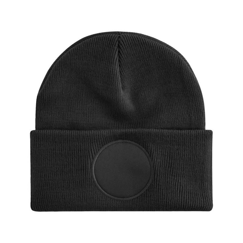 Beechfield Strickmütze mit Aufnäher  