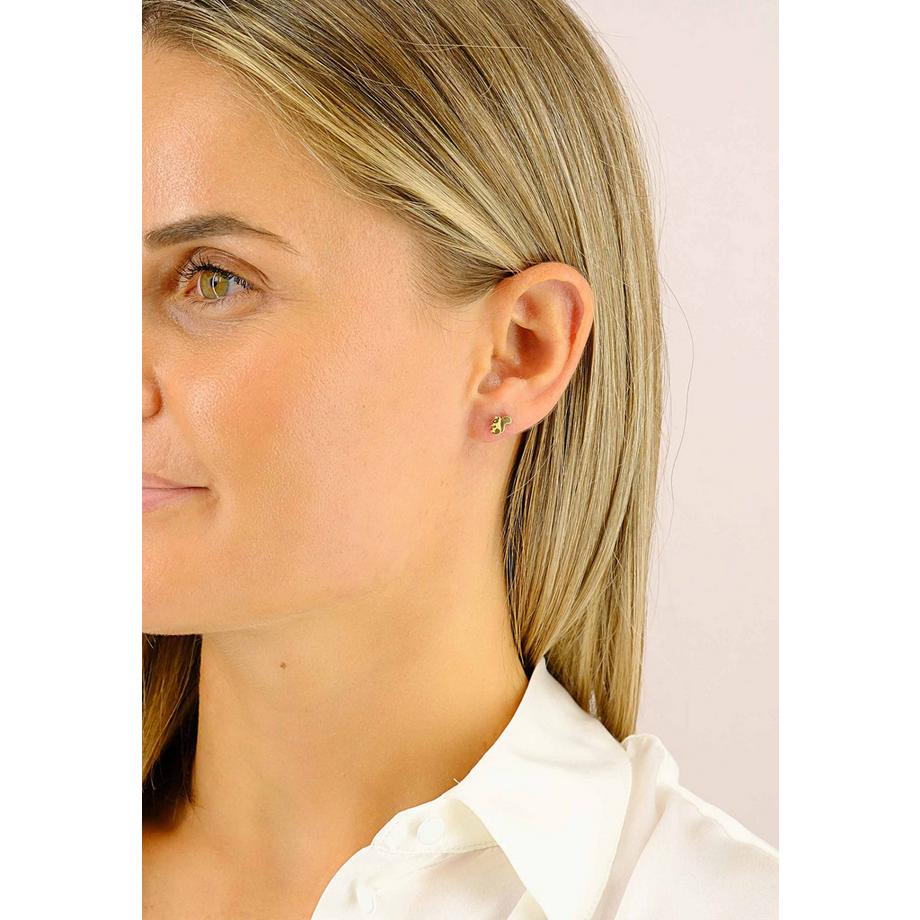 MUAU Schmuck  Oreillettes Eichhorn or jaune 750, 7mm 