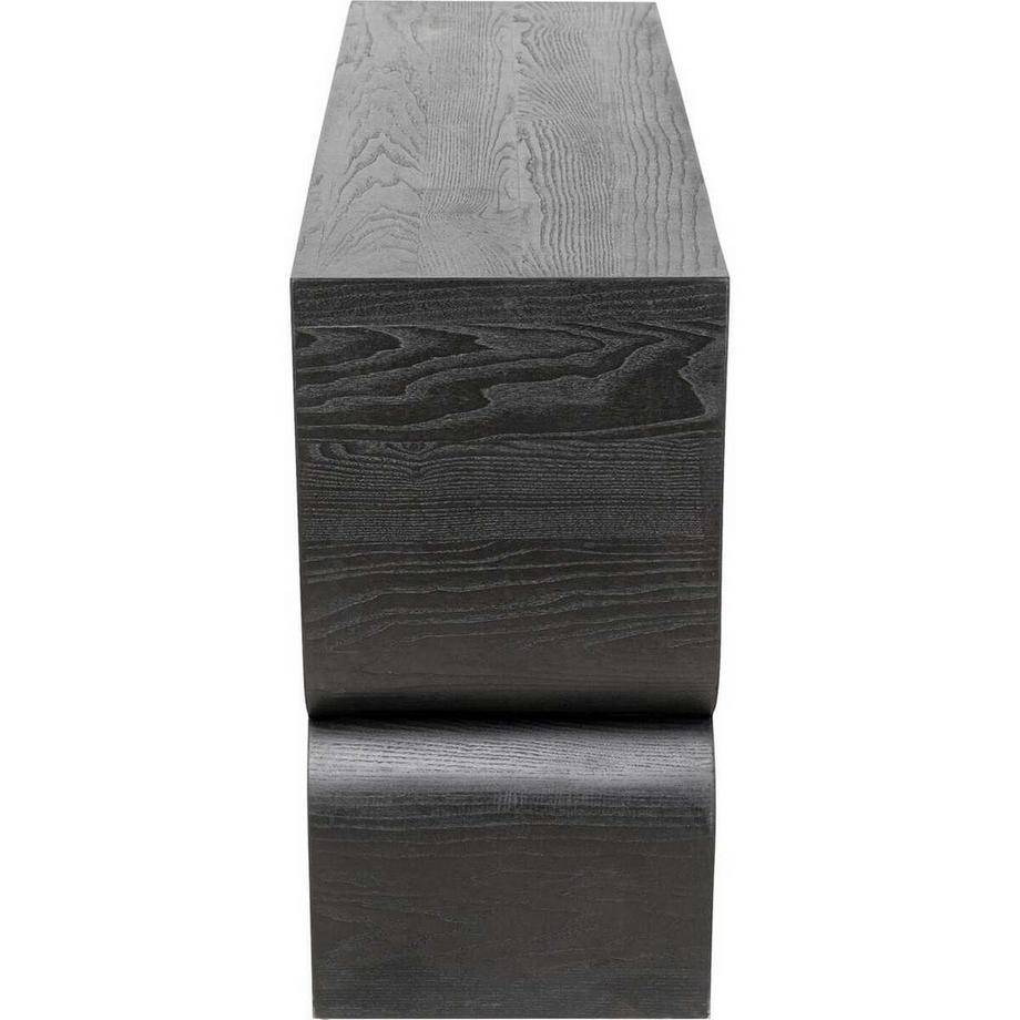 KARE Design Console Curve noir 120x76  