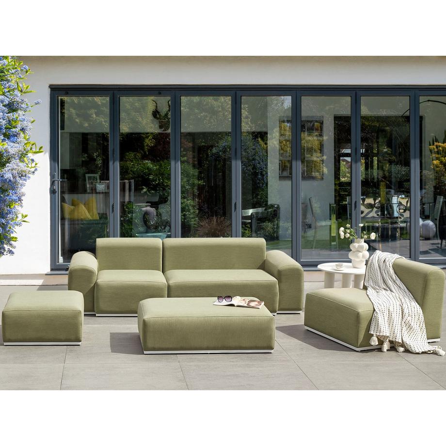 Beliani Set lounge pour jardin en Oléfine Minimaliste BATTIFOLLO  