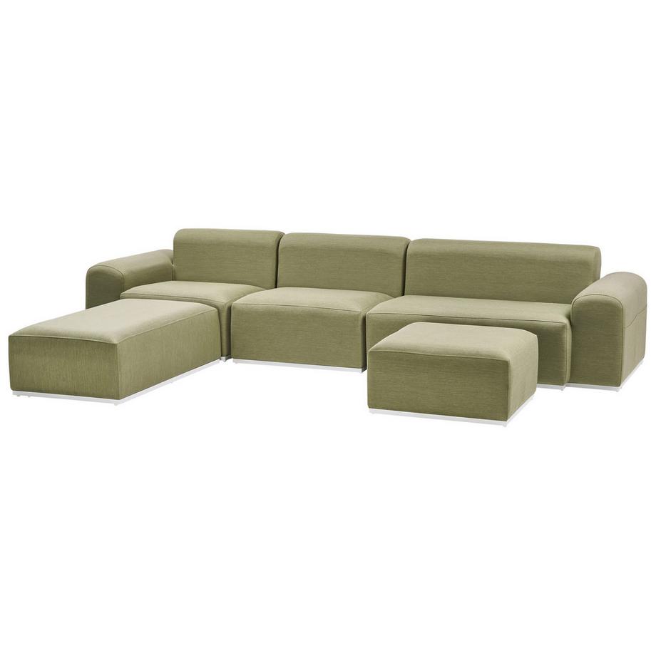 Beliani Set lounge pour jardin en Oléfine Minimaliste BATTIFOLLO  