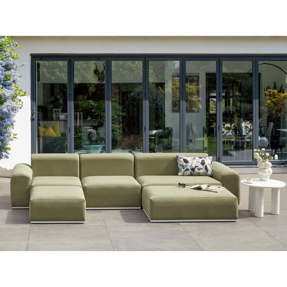 Beliani Set lounge pour jardin en Oléfine Minimaliste BATTIFOLLO  