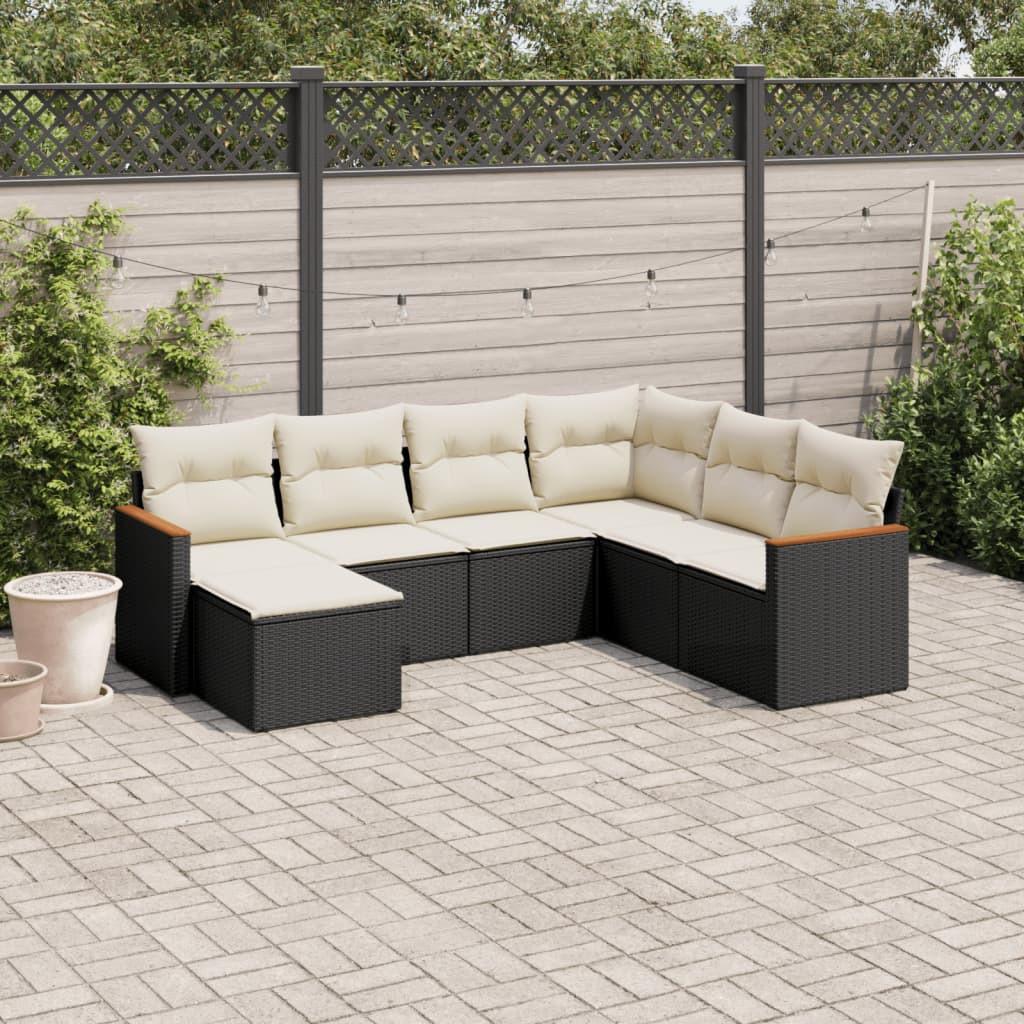 VidaXL set divano da giardino Polirattan  