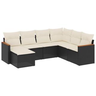 VidaXL set divano da giardino Polirattan  