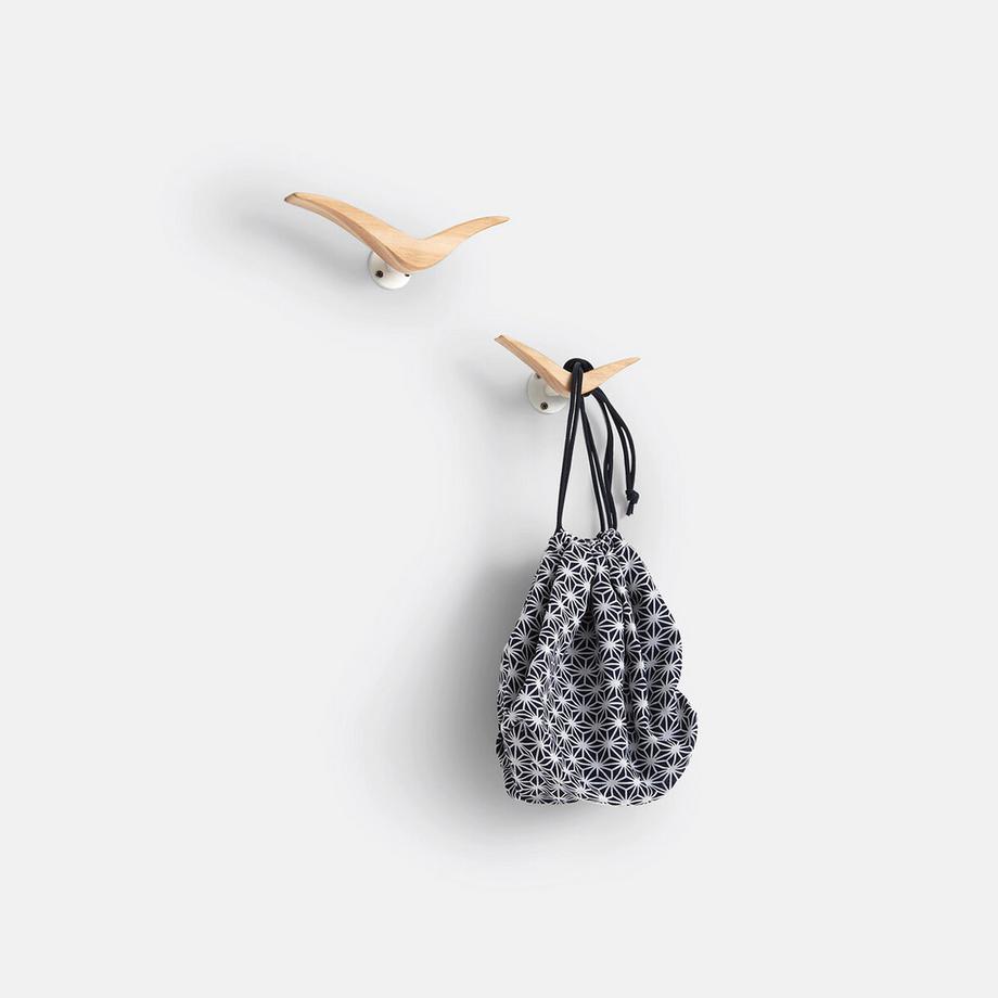 La Redoute Intérieurs 2er-Set Kleiderhaken in Vogelform  