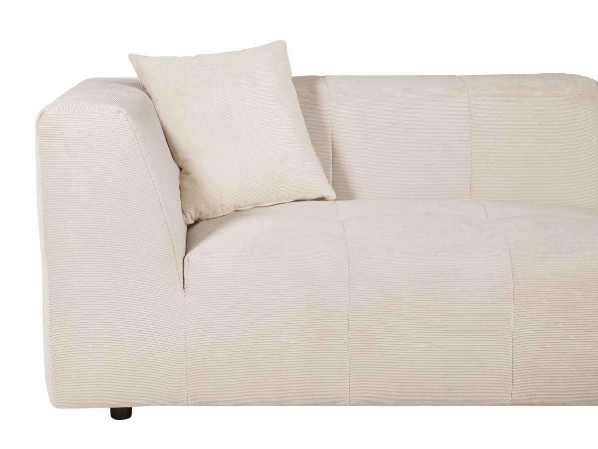 Maison Céphy Ecksofa - Ecke rechts - Cord - Beige - NAEMIA von Maison Céphy  