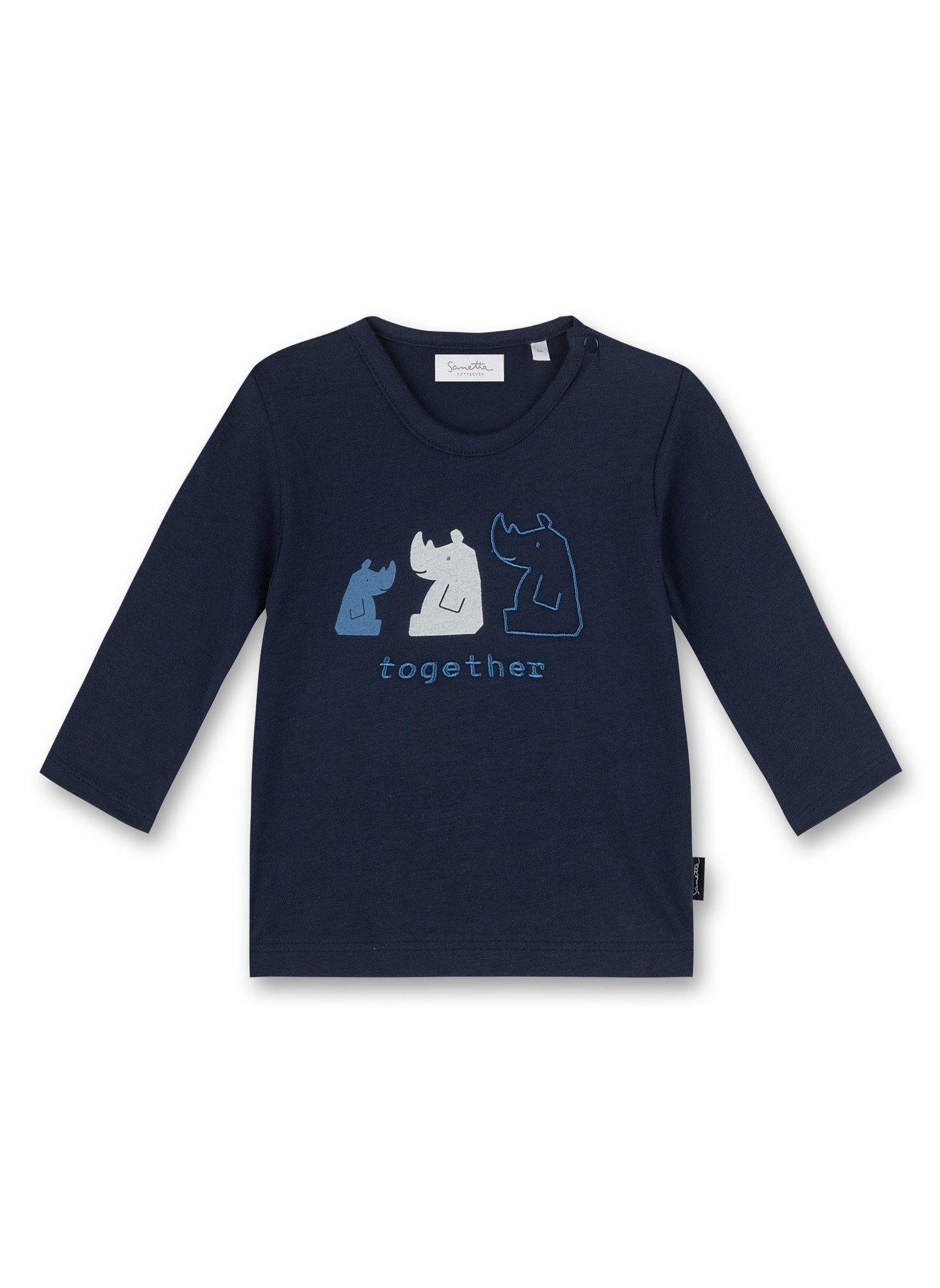 Image of Baby Jungen Shirt Nashorn Together Unisex Blau 74