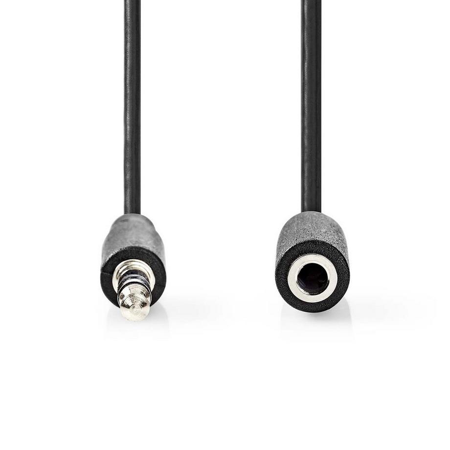 Pricenet  Cavo audio stereo | 3,5 mm maschio | 3,5 mm femmina | Placcato nickel | 1.00 m | Tondo | Label 