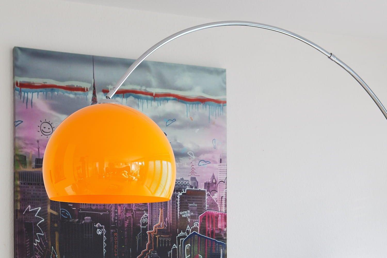 mutoni  Lampe à arc 208cm orange 