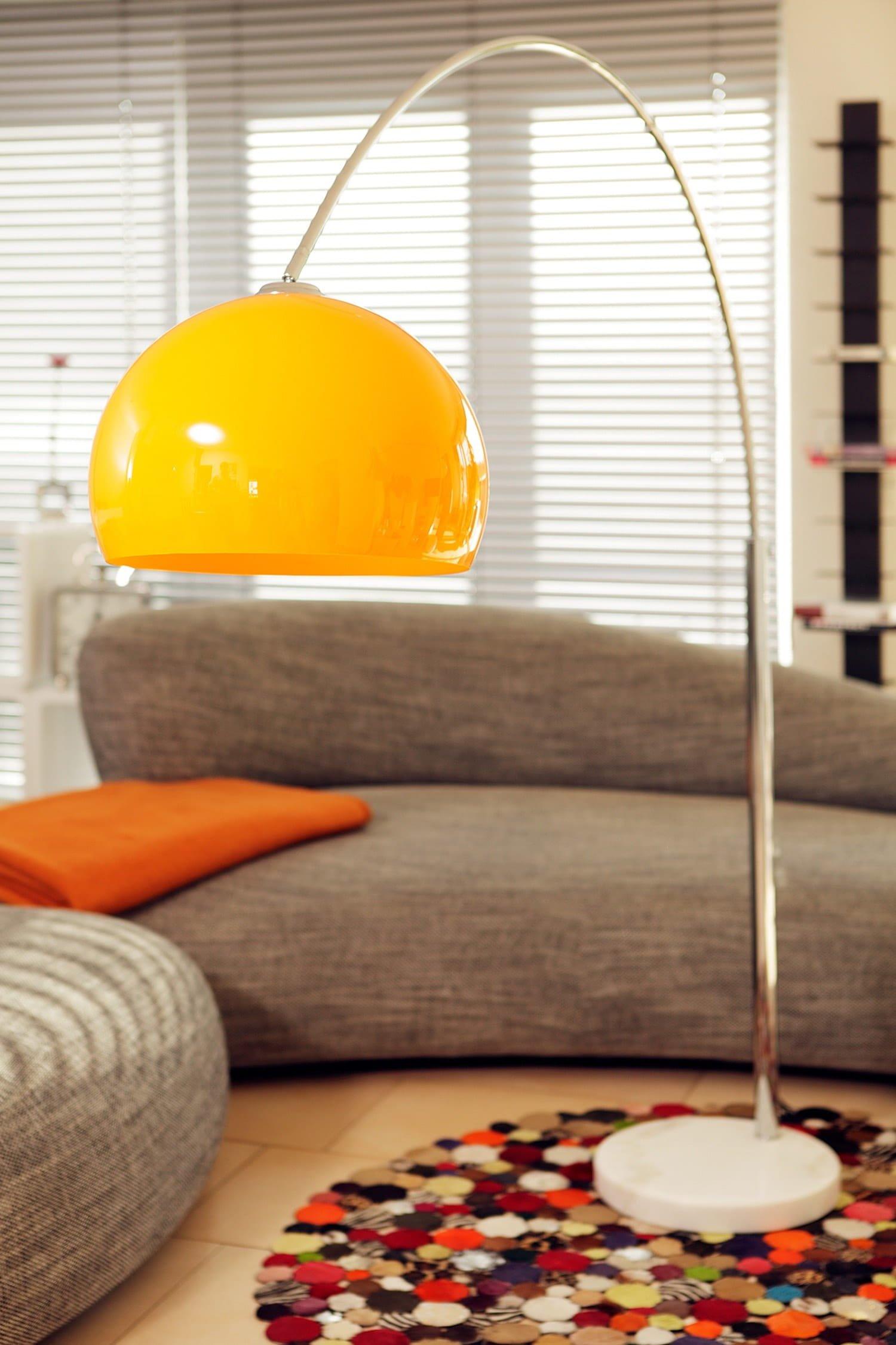 mutoni  Lampe à arc 208cm orange 