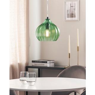 Beliani Lampe suspension en Verre Rétro KEILA  