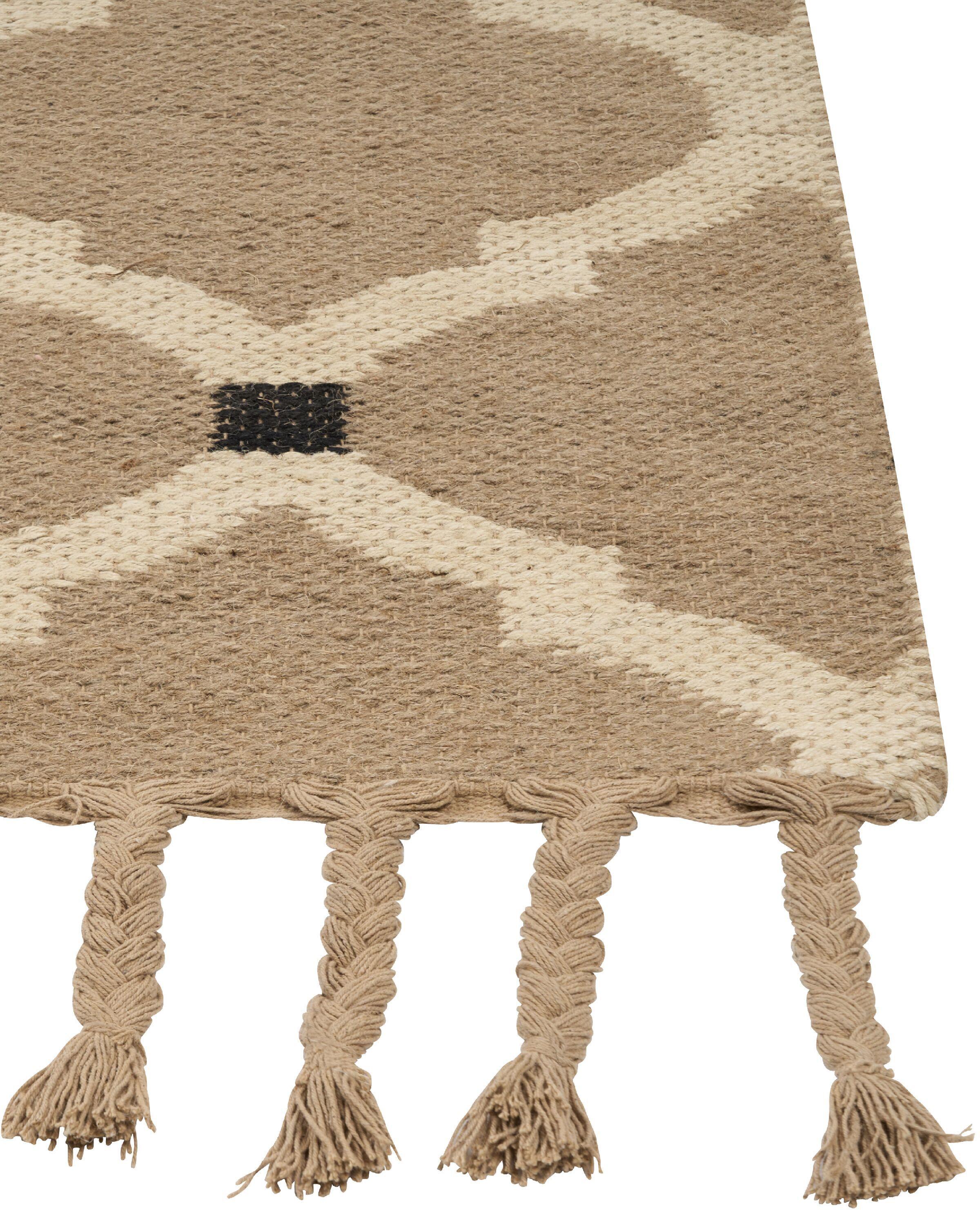 Beliani Teppich aus Jute Boho ORENCIK  