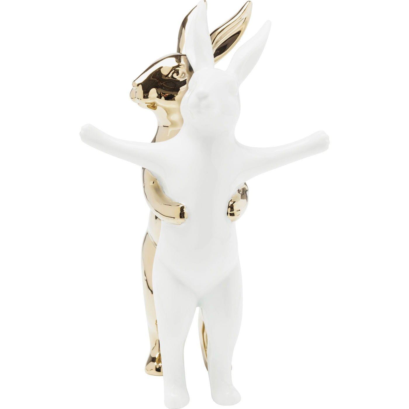 Image of Deko Figur Hugging Rabbits Medium Unisex Gold ONE SIZE