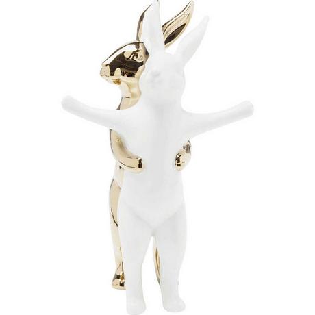 KARE Design  Deko Figur Hugging Rabbits Medium 