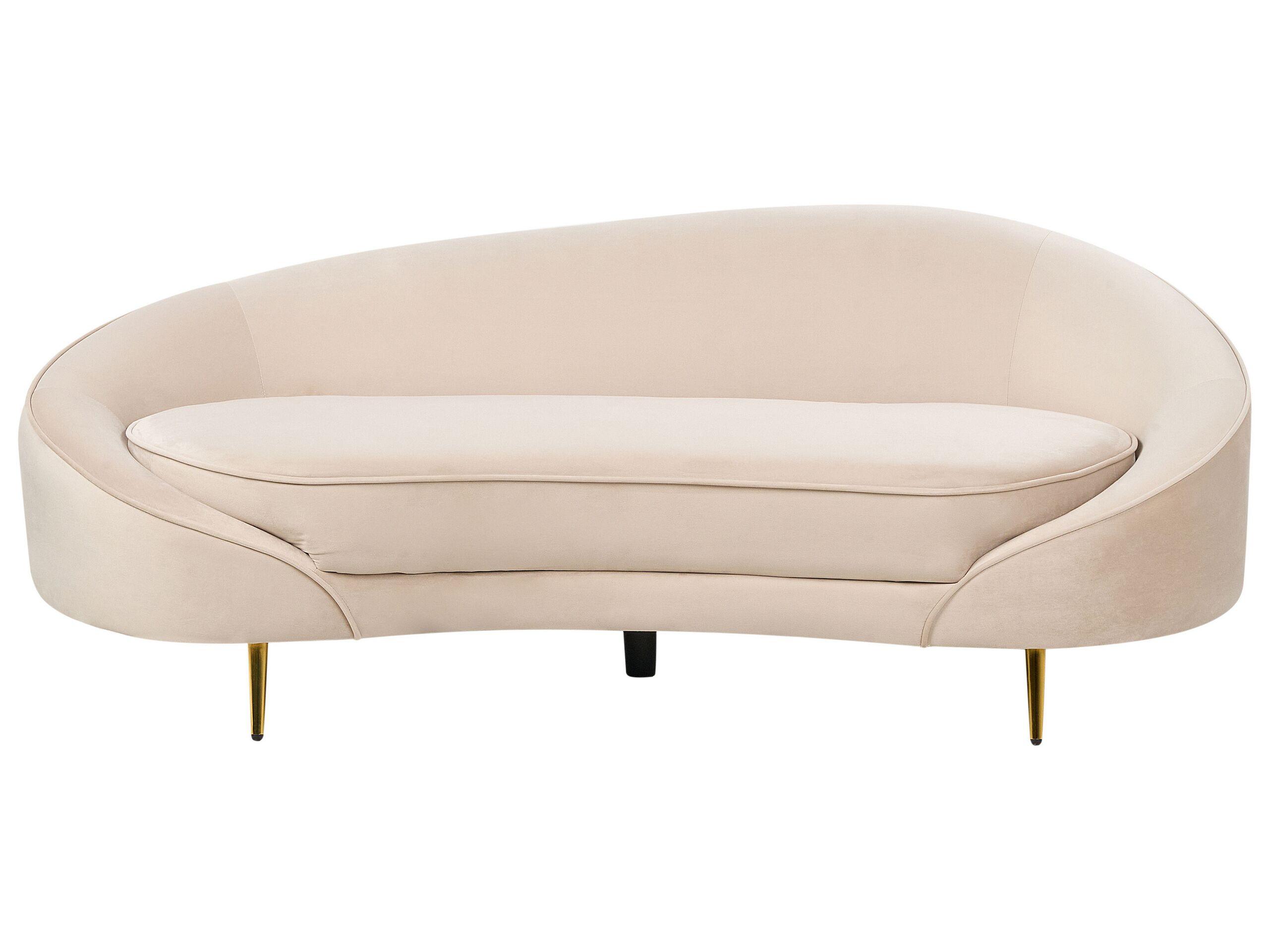 Image of 3 Sitzer Sofa aus Samtstoff Glamourös SAVAR 3 Sitzer Sofa aus Samtstoff Glamourös SAVAR