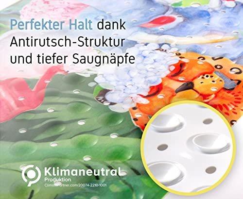 Activity-board Lustige Dschungel-Dusch - Badematte für Kinder | Antirutschmatte Badewanne 100x40cm lang | Cooles  
