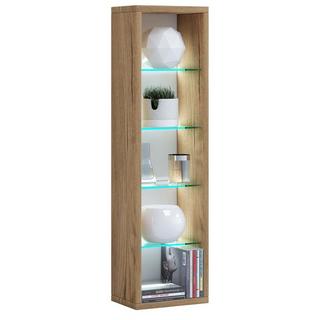 VCM Holz Wandregal Hängeregal Regal Bücherregal Wandboard Deko Glas Rasato L  