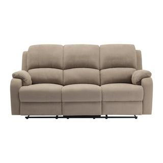 Vente-unique Relaxsofa 3-Sitzer - Mikrofaser - Taupe - BRODY  