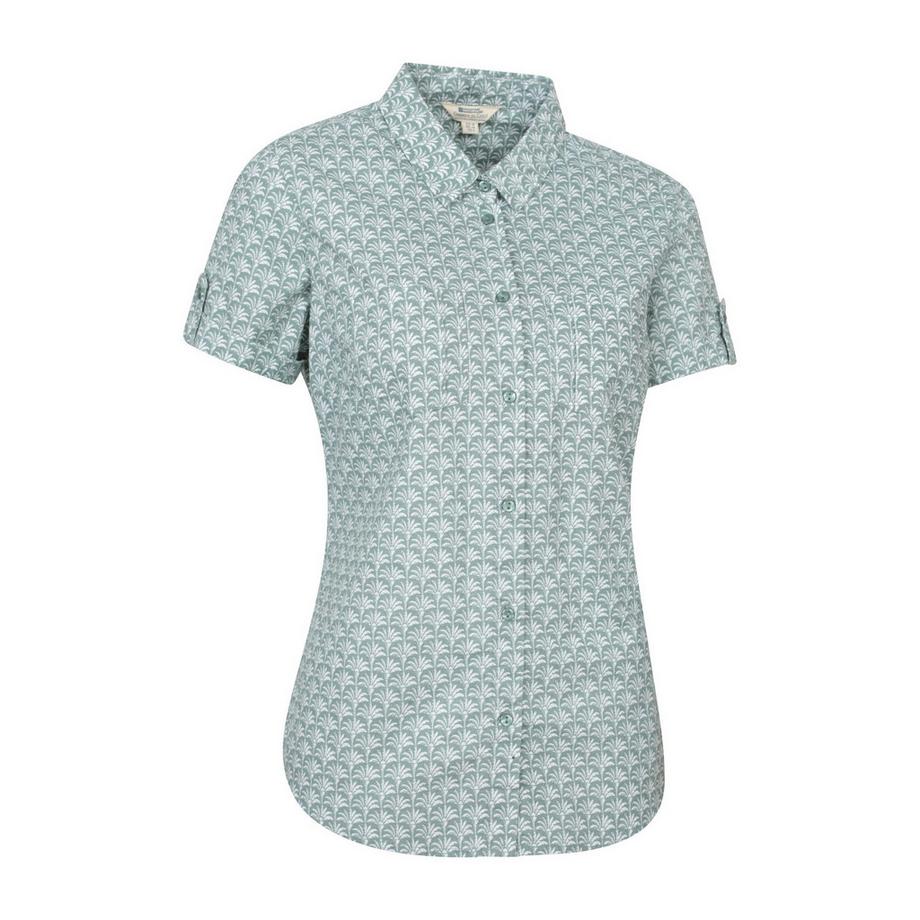 Mountain Warehouse Kurzarmhemd mit Palmen Allover-Print  