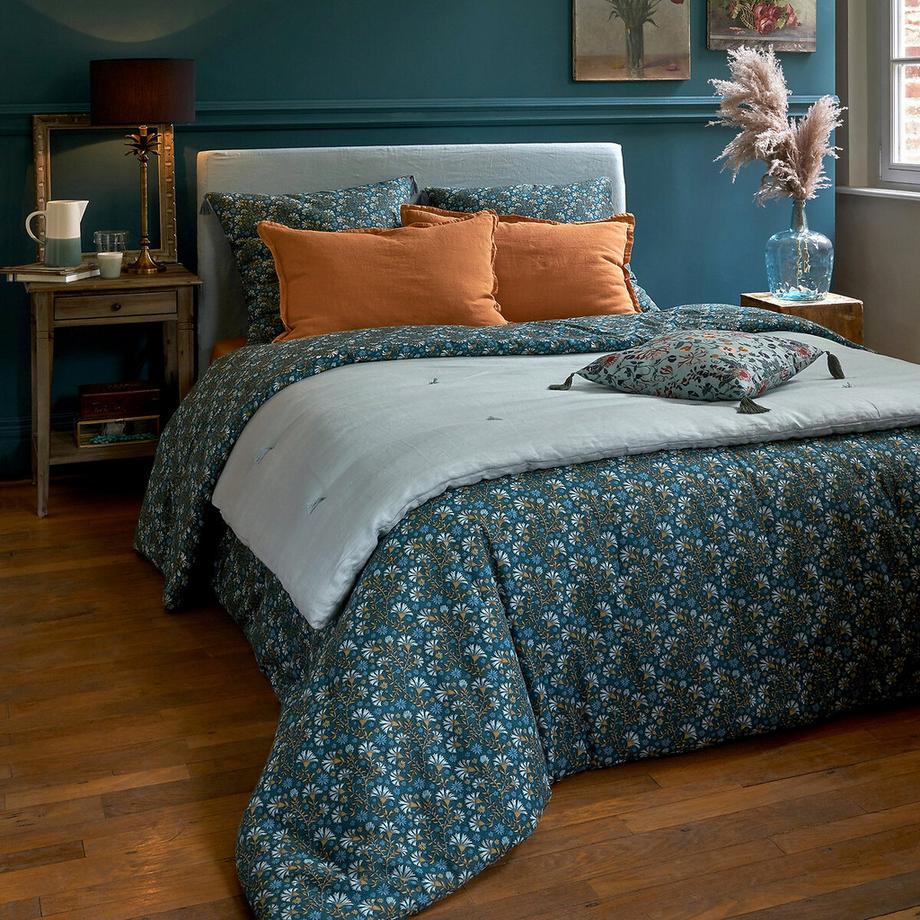 La Redoute Intérieurs  Edredon matelassé lin lavé uni 