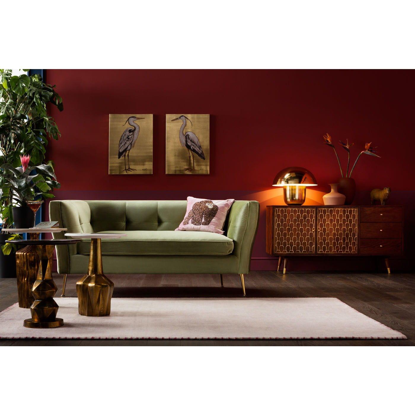 KARE Design Sofa Rimini Green 2-Sitzer 160cm  