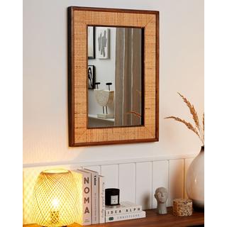 Beliani Miroir en Bambou Boho IGUALA  