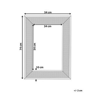 Beliani Miroir en Bambou Boho IGUALA  