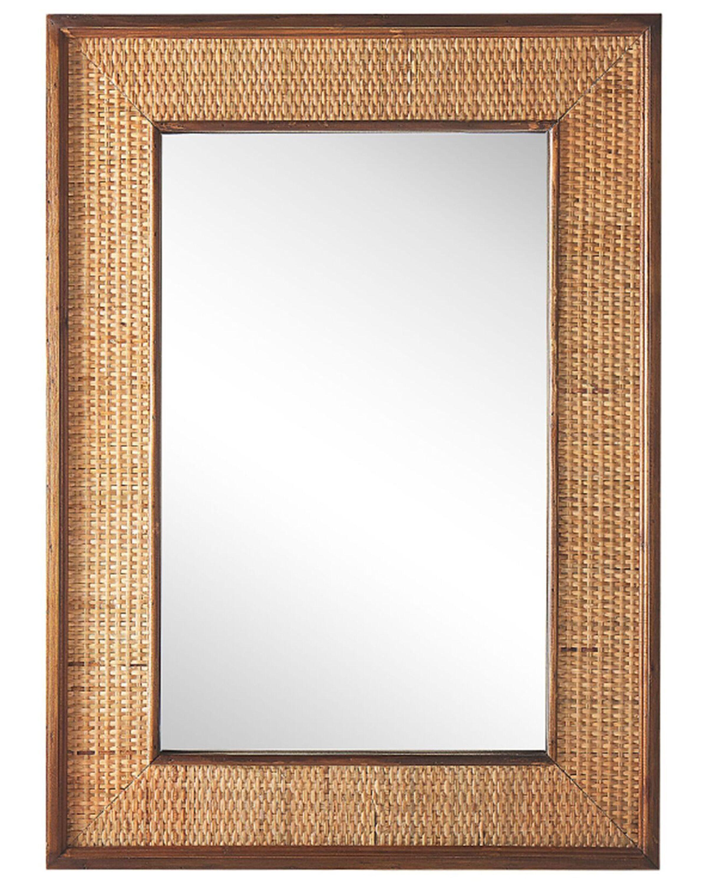 Beliani Miroir en Bambou Boho IGUALA  