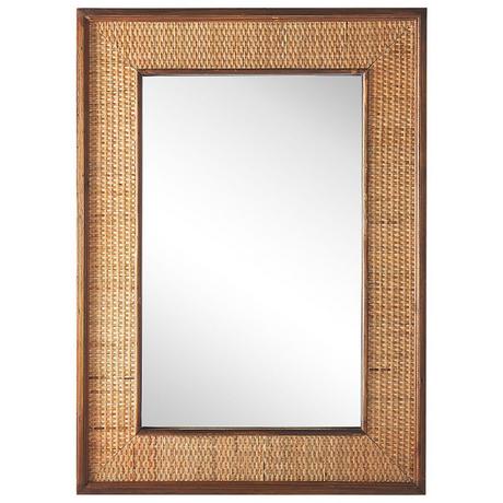 Beliani Miroir en Bambou Boho IGUALA  