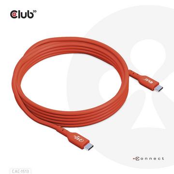 USB2 Typ-C Bi-Direktionales USB-IF zertifiziertes Kabel 480Mb, PD 240W(48V5A) EPR St.St. 3m