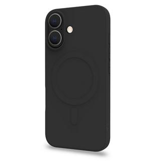 Celly  Cromomag Coque en caoutchouc souple MagSafe compatible iPhone 16 Noir 
